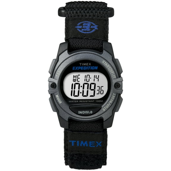 Unisex Expedition Digital CAT Mid-Size Watch, Black Fast Wrap Velcro Strap
