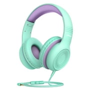 MPOW CH6S Kids Headphones Cute Colorful, Wired for Kids Teens Children with Volume Limit Switch,Over-ear Headsets with Mic w/Sharing Function Foldable For Cellphones,Tablets,Computers