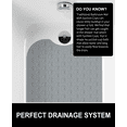 thumbnail image 6 of OTHWAY No Suction Cup Bath Mat: 39x16inch Extra Long Bathmat, Machine Washable, Made of Nature Rubber, Protect Your Bathtub (Dark Gray), 6 of 9