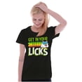 thumbnail image 3 of St Paddys Get In Your Licks Candy Owl Women's T Shirt Ladies Tee Brisco Brands S, 3 of 5