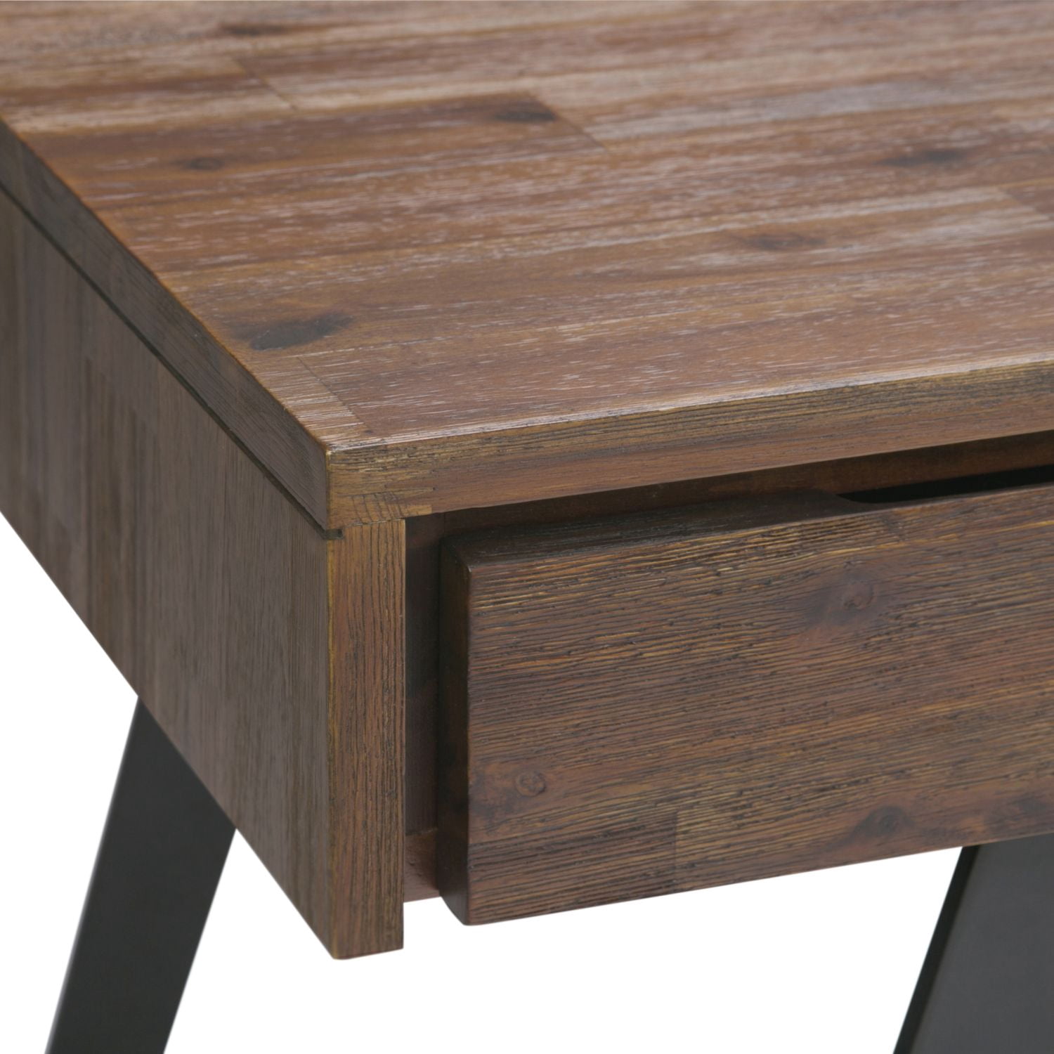 Asteroutdoor Lowry Desk, Rustic Natural Aged Brown, 54 in W