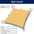 thumbnail image 6 of ASTRAEA Waterproof Sun Shade Sail 12' x 12', Square Canopy Sail UV Block Mesh Shade Cover Outdoor for Patio Backyard, Cream, 6 of 9