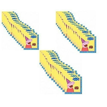 Disney Peppa Pig Party Lunch Napkins Value Pack for 48 Guests!