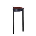 thumbnail image 4 of Linon Camden Table Console Demi-Lune en Bois, Noir, 4 of 14