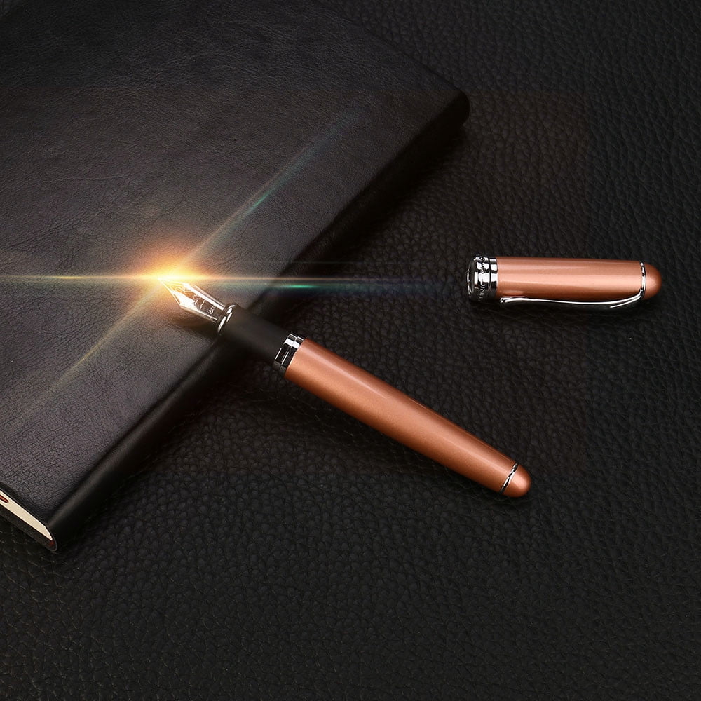 Jinhao X750 Classic Matte Frosted Metal Fountain Pen Fine Nib 0.5mm Writing Gift 