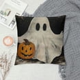 thumbnail image 2 of PHYHOO Halloween Pillow Covers Pumpkin Ghost Throw Pillow Covers for Fall Halloween Decorations Halloween Party Pillows Decorative Pillow Covers for Sofa, 2 of 5