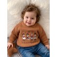 thumbnail image 6 of RUINIXCW Toddler Baby Girl Boy Silly Goose Sweater Outfit Newborn Infant Fall Winter Knit Sweaters Kids Goose Embroidery Long Sleeve Jumper Pullovers, 6 of 10