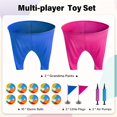 thumbnail image 3 of Granny Pants Yard Game for Kids (31.5 in * 24 in), 2Pcs Granny Pants Outdoor Games with 10 Bouncy Balls, 2 Pumps & 2 Flags, Granny Pants Game for Groups, Family Gatherings, Backyard（Small）,Large, 3 of 8