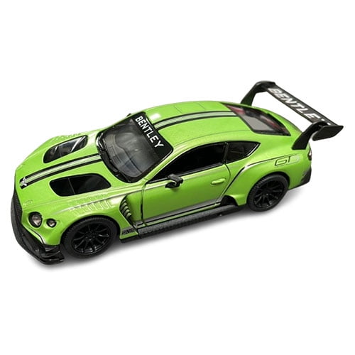 Rhode Island Novelty - Pull Back Die-Cast Metal Vehicle - BENTLEY CONTINENTAL GT3 [Green](5 inch)