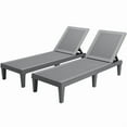 thumbnail image 7 of Devoko Set of 2 Outdoor Patio Chaise Lounge Chairs, Rattan Style, Multi-angle Adjustable, 7 of 7
