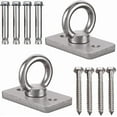 thumbnail image 1 of Set of Wall Ceiling Mount Bracket for Suspension Strap, Battle Rope Anchor Ceiling Hook for Gymnastic Ring, Body Weight Strength Training System, Yoga, Hammock, Boxing Equipment,lb, 1 of 6