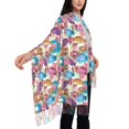 thumbnail image 4 of Sikiie Watercolor Owl Shawl Wraps Big Scarf Tassel Fall Winter Thick Scarf Warm Shawl Women Fall Gifts, 4 of 8