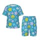 thumbnail image 1 of Fotbe Starfish Pijama Estampada de 2 Piezas para Niños – Ropa de Dormir de Manga Corta Cómoda para Niños y Niñas, Camiseta y Shorts de Algodón-Medium, 1 of 6