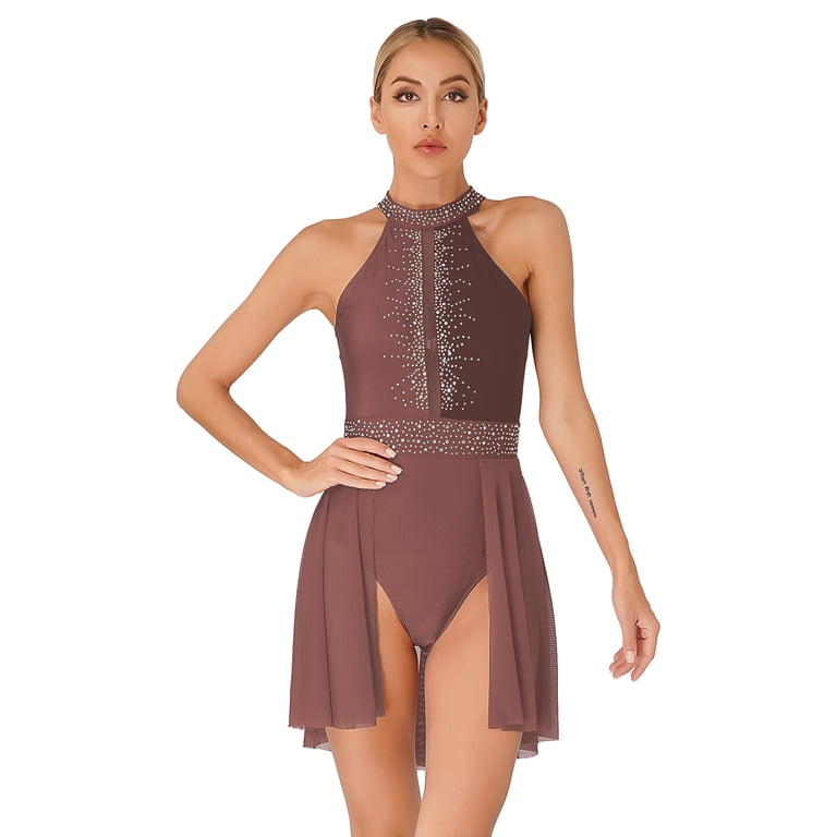 brown lyrical dress Revolution lyrical costume dress – Dancewear Closet, LLC main image 1