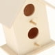 thumbnail image 4 of Casa para pájaros de madera, casa para pájaros colgante para exterior, de anidación, sin terminar, pintable Style2, 4 of 6