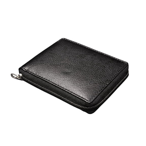 Hunar-Men’s Leather Bifold Wallet with Coin Pocket, Cash Slot & Card Holder, Zip Around Wallet