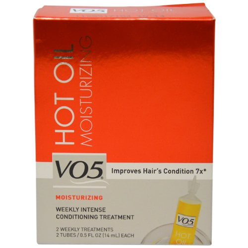 Alberto VO5 Moisturizing Hot Oil Treatment, 0.5 Ounce, 2-Count Tubes (Pack of 6)