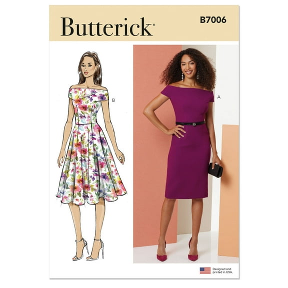 Butterick Sewing Pattern 7006 - Misses' Dresses, Size: K5 (8-10-12-14-16)