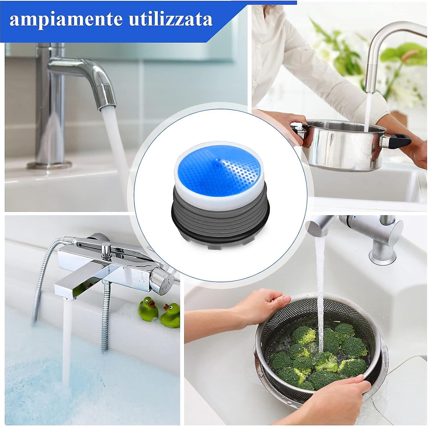 6 pcs, m18.5 Foam, End Kitchen bathroom, Plastic Water Saving