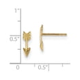 thumbnail image 2 of 14K Yellow Gold Earring Button Women'S 11.5 mm 4 Polished Arrow Post Earrings, 2 of 2