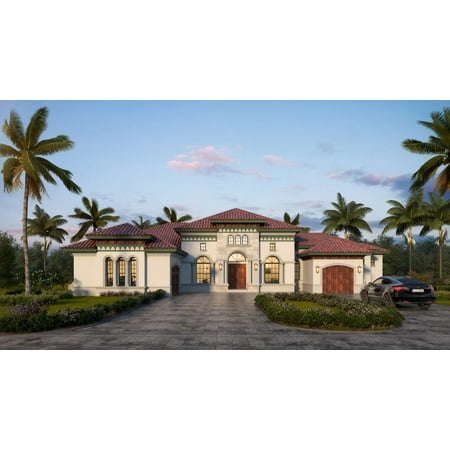 013-38101: Luxury Modern 4 Bed, 6 Bath Luxury Home Plan, 3810 Sq Ft: Full Blueprints with License to Build by Home Plan Marketplace - Lesuto