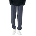 thumbnail image 2 of MIXUE Sweatpants for Men Solid Color Jogger With Pockets Warm Casual Trousers Holiday Wear,Blue,L, 2 of 6