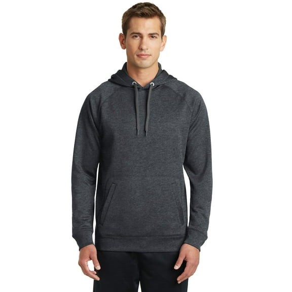 Sport-Tek Tech Fleece Hooded Sweatshirt-M (Graphite Heather)