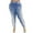 Blue, variant on Womens Flare Jeans High Waisted Women's Wide Leg Jeans Stretchy Casual Baggy Straight Leg Jeans High Waisted Buttoned Fashion Denim Pants for L,Light Blue