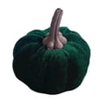 thumbnail image 2 of Velvet Pumpkin Decorations - Assorted Color Soft Plush Faux Pumpkins for Fall Centerpieces,Thanksgiving Table,and Harvest Home Decor,Green, 2 of 7