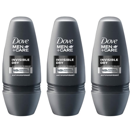 Dove 48 Hours Roll On Stick Invisible Dry Anti-perspirant Deodorant 50ml 3 Pk
