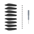 thumbnail image 2 of Hélices de bajo ruido portátiles con tornillos y destornilladores de liberación rápida profesional para RC Drone Quadcopter reemplaza el accesorio DIY Argenta negra Hugo apoyo de hélice, 2 of 9