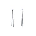 thumbnail image 3 of Pendientes de perlas con borlas largas y aguja de plata 925 para dos usos, temperamento simple, pendientes de diamantes, cara redonda, finos, ideales para caras redondas, 3 of 6