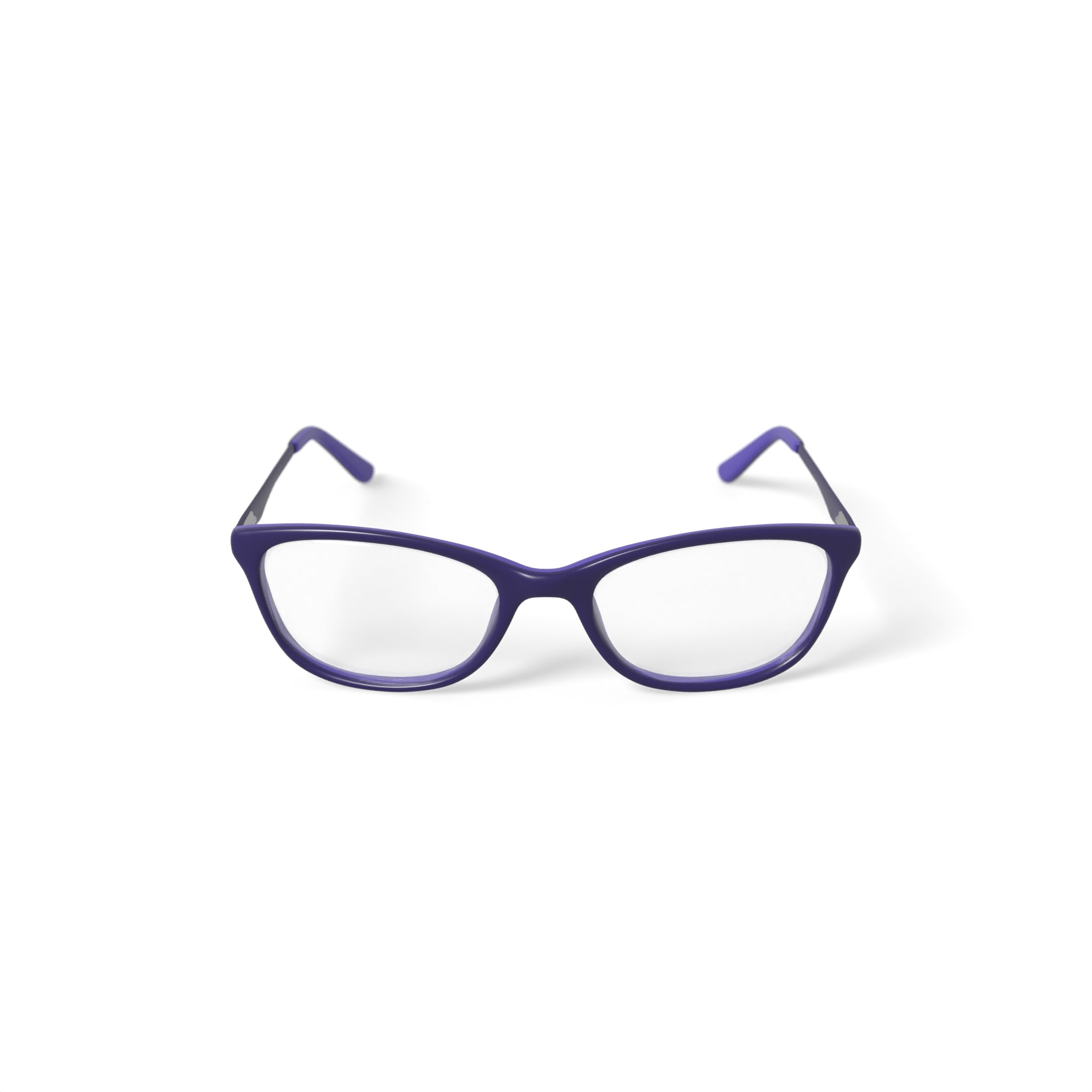 Hard Candy Women's HC42 Square Prescription Eyeglasses with Case, Purple