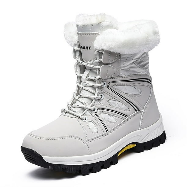 Botas Invierno Tobillo para Mujer Impermeable Antideslizante Senderismo Al Aire Libre