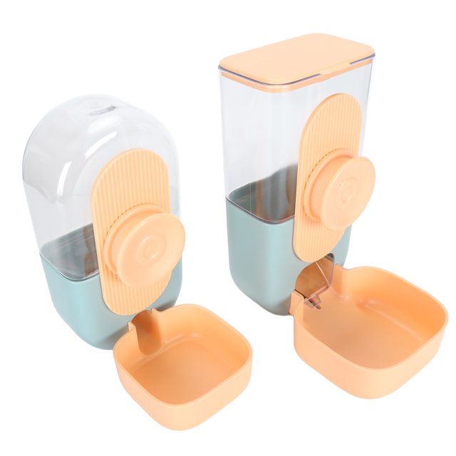 Pet Waterer, 2 Pcs 870ml Feeder And 800ml Drinker Automatic Pet Water Dispenser Large Capacity Gravity Feeder Suitable For Rabbits Ferrets Dog And Cat