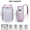 thumbnail image 3 of Adorable Pig Farm Animal Backpack Cooler – Leakproof Insulated Lunch Bag with Aesthetic Abstract Pig Design for Work, Travel & Camping, 3 of 3