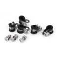 thumbnail image 1 of Unique Bargains 5pcs 8mm P Clips EPDM Rubber Lined Mounting Bracket for Pipe Tube Cable, 1 of 1