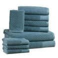 thumbnail image 1 of Elegance Spa 10 Piece Cotton Jacquard Towel Set, 1 of 9