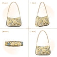 thumbnail image 2 of Elegant Flowers Yellow Women Handbags Shoulder Bag Cross Body Bag with Crossbody Strap Hobo Bags Chain Strap, 2 of 7