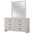 thumbnail image 4 of Brantford 6-drawer Dresser with Mirror Coastal White, 4 of 12