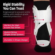 Active Ankle T2 Ankle Brace, White, Large