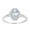 Aquamarine, variant on 8X6MM Oval Shape Amethyst Gemstone 925 Sterling Silver Solitaire Accents Women Promise Ring