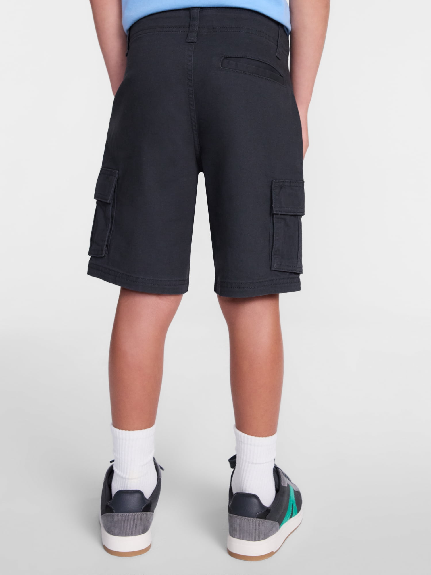 Wonder Nation Boys Twill Cargo Shorts, Sizes 4-18