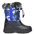 thumbnail image 2 of BURUDANI Kids Boys Girls Warm Snow Boots Insulated Waterproof Winter Ski Boots KSNOW BLUE/MULTI Size 10, 2 of 5