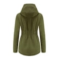 thumbnail image 3 of Women Solid Color Coat Button Down Overcoat Long Sleeve Cardigan Windproof Outer Coat Warm Winter Overcoat Fluffy Jacket, 3 of 6