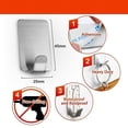 thumbnail image 2 of 16 ganchos autoadhesivos, ganchos para toallas y batas de acero inoxidable para armarios de baños de cocina, impermeables y resistentes al óxido. JM, 2 of 5