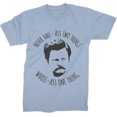 thumbnail image 1 of Half Ass Whole Ass One Thing Tee Ron Swanson Parks And Reck T-shirt For Dad 2, 1 of 2