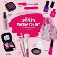 thumbnail image 2 of Kids Pretend Make Up Kit Play Beauty Makeup Set Girl Glamour Cosmetic Toy Gift, 2 of 5