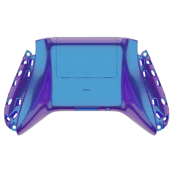 eXtremeRate Chameleon Purple Blue Glossy Custom Bottom Shell w/Battery Cover for Xbox Core Wireless Controller