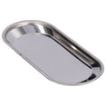thumbnail image 4 of Small Plate Oval Thickened Stainless Steel MultiPurpose Storage Tray for Home Bathroom(L ), 4 of 5
